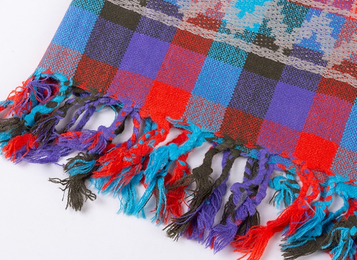 روسری پشمی طرح Zigzag