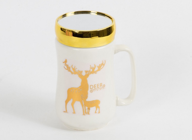 ماگ درب دار آینه ای