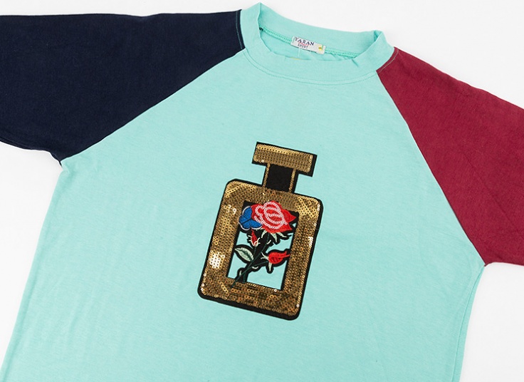 بلوز زنانه گره ای طرح Perfume