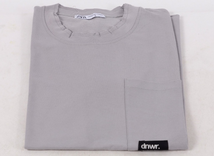 تیشرت لانگ مردانه تک جیب Zara