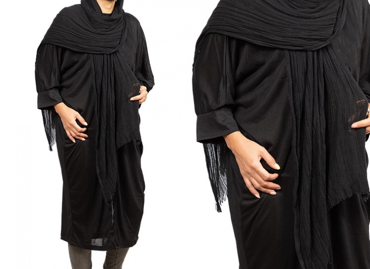 مانتو عبایی جلو باز