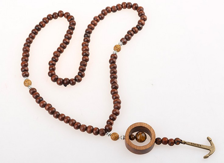 گردنبند مهره چوبی