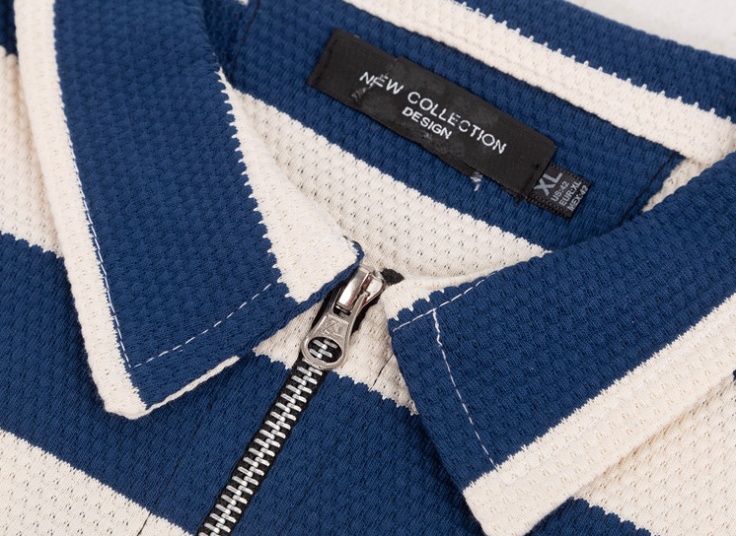 بلوز مردانه راه راه نیم زیپ New Collection