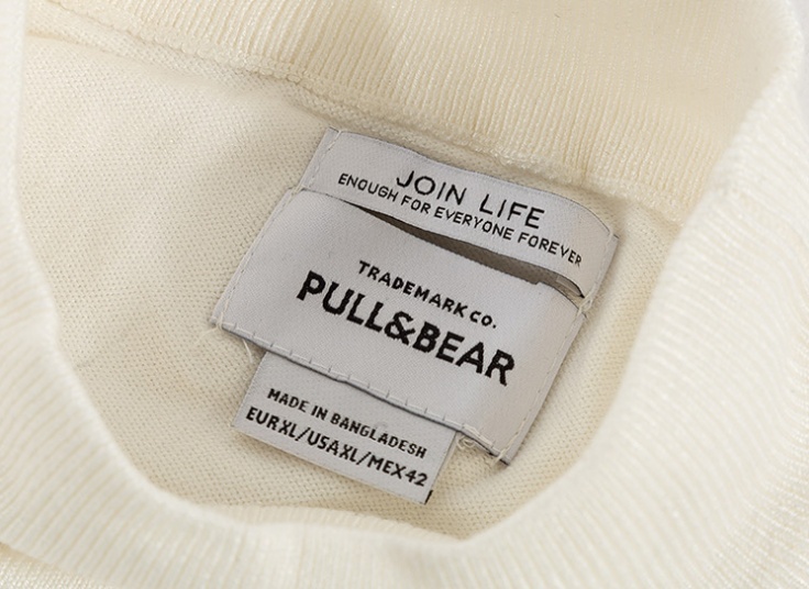 بافت یقه 7 سانت Pull & Bear