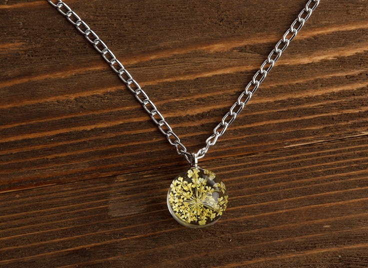 گردنبند توپی Crystalline