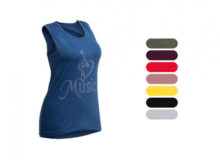 تاپ زنانه طرح Music