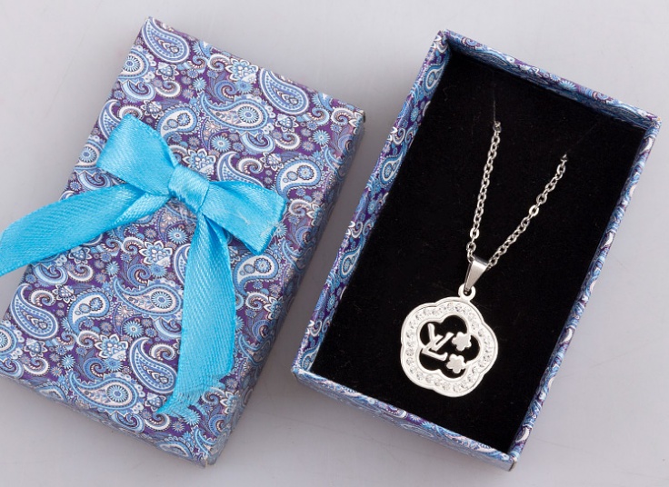 گردنبند نگین دار زنانه Steel