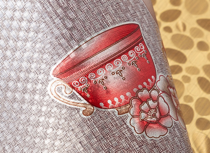 زیر بشقابی طرحدار