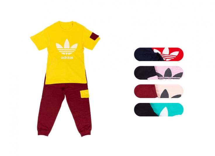 ست تیشرت شلوار بچگانه طرح adidas