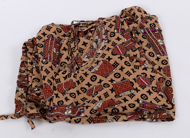 تاپ شلوارک نخی طرحدار