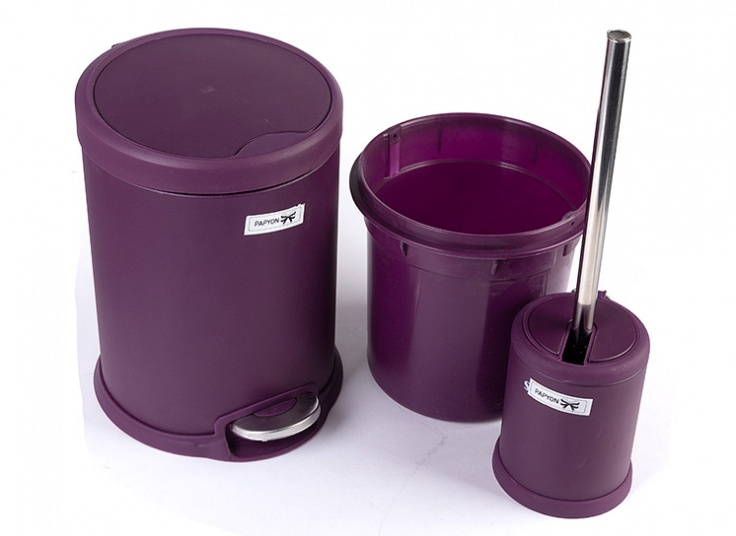 ست سطل زباله و فرچه PAPYON