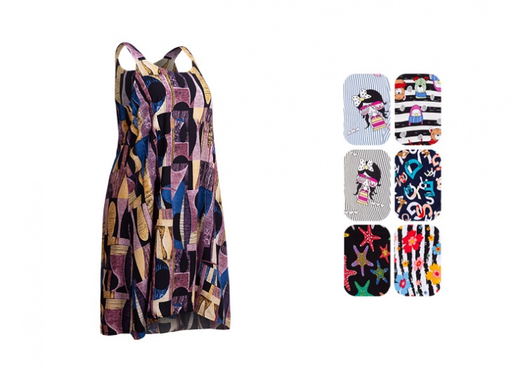 پیراهن زنانه بندی طرحدار