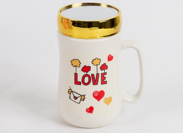 ماگ درب دار آینه ای