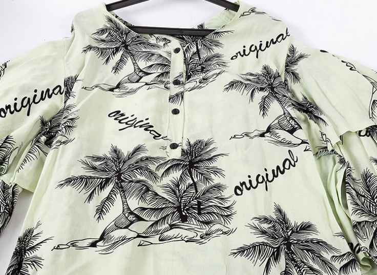 پیراهن ساحلی آستین کلوش