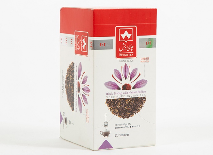 چای کیسه ای زعفرانی دبش