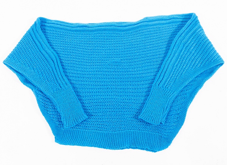 نیم تنه بافت یقه گرد