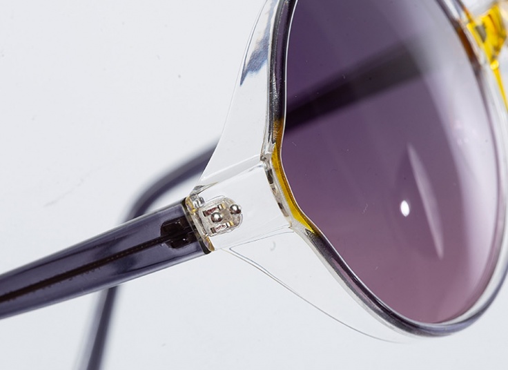 عینک آفتابی فریم گرد بزرگ