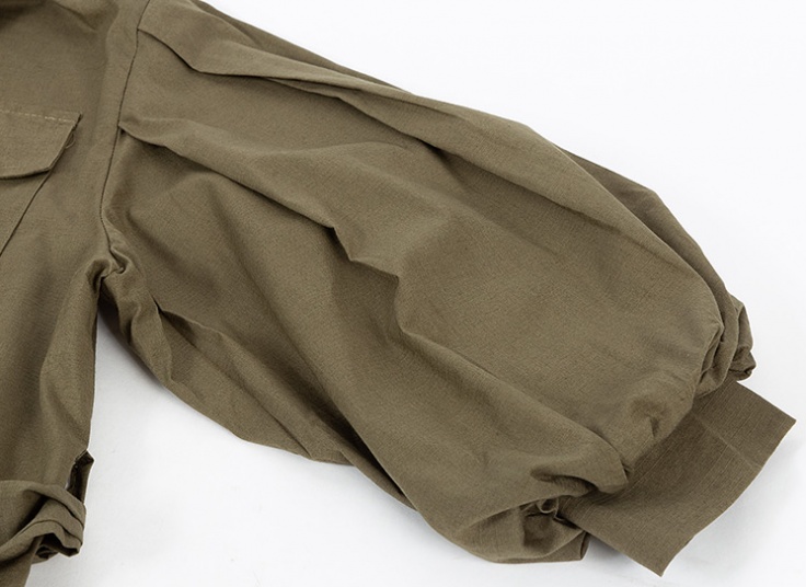 مانتو لینن سرشانه پاگون‌دار