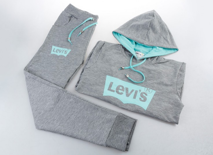 ست سویشرت کلاه دار و شلوار طرح levis