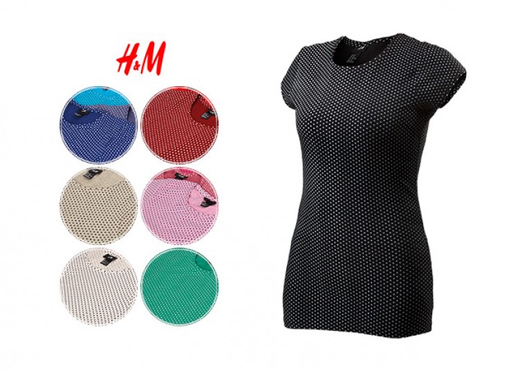 تیشرت زنانه H M مدل spots