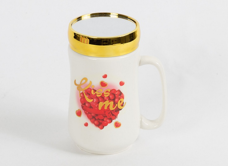 ماگ درب دار آینه ای