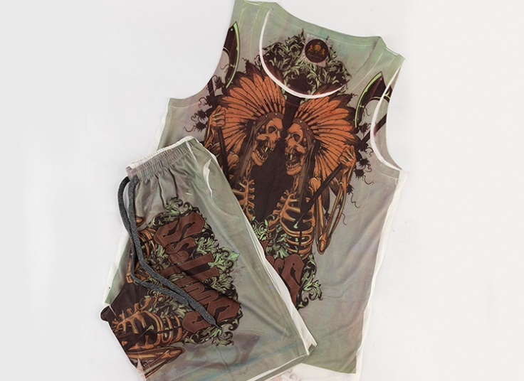 رکابی و شلوارک مردانه طرح‌دار Kian ersi