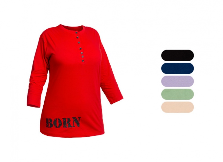 بلوز زنانه یقه دکمه دار