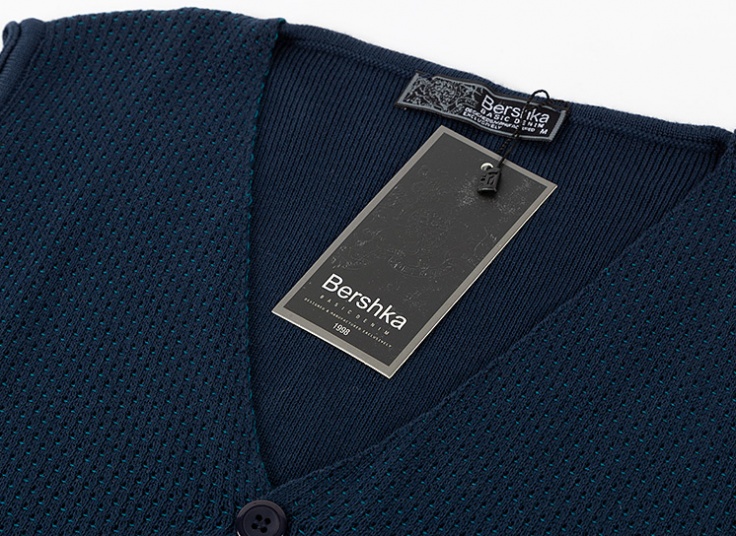 ژیله بافت مردانه طرح Bershka