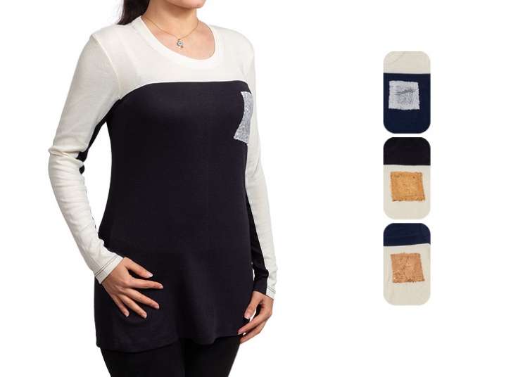 بلوز زنانه ویسکوز پولک‌ دوزی