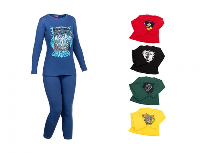 تیشرت شلوارک زنانه طرح دار