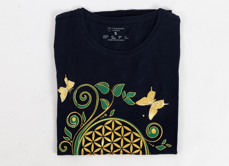 تیشرت زنانه Pirmark طرح شاپرک