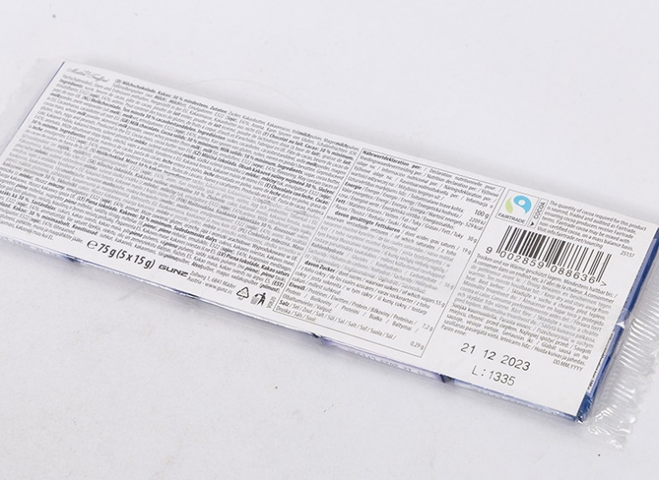 شکلات شیری Maitre Truffout طرح یورو