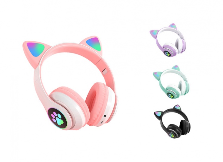 هدفون بلوتوثی طرح Cat مدل STN-28