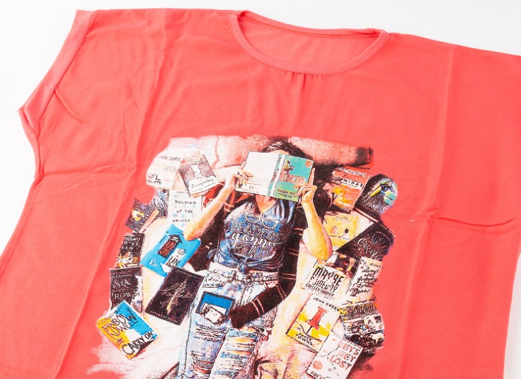 تیشرت زنانه Girl & Book