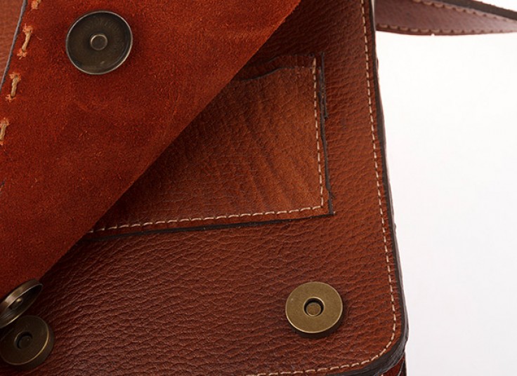 کیف کج چرمی saddle purse