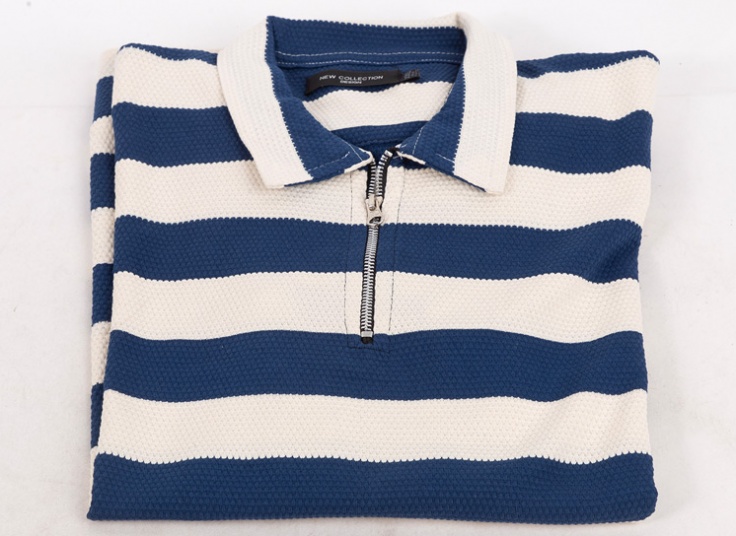 بلوز مردانه راه راه نیم زیپ New Collection