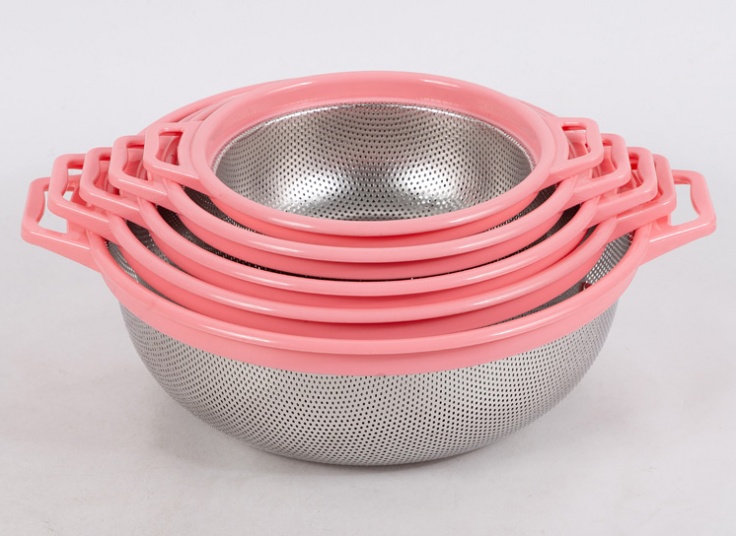 آبکش استیل دور پلاستیک