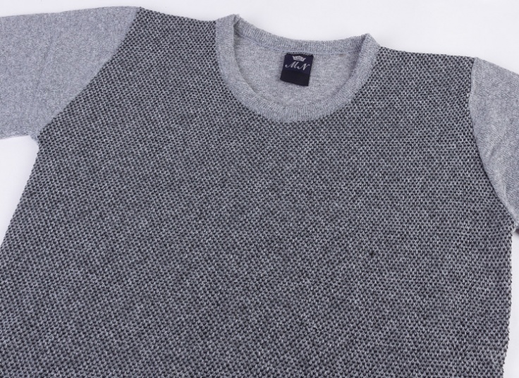 پلیور بافت دو رنگ