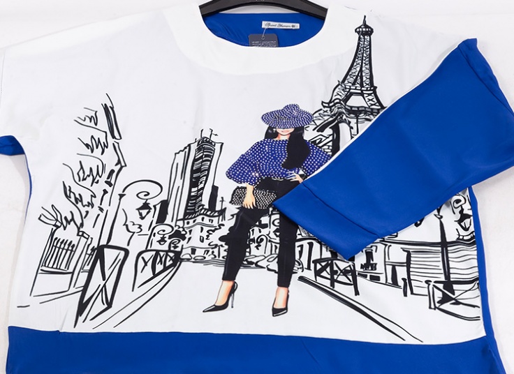 بلوز زنانه طرح ایفل