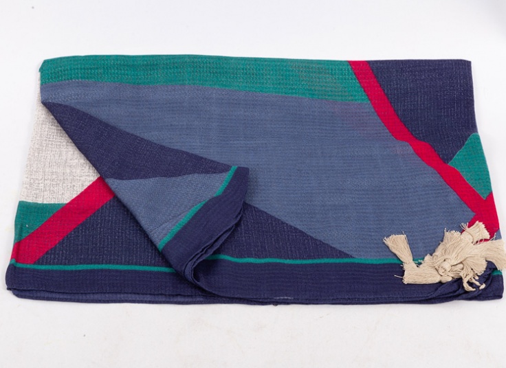 شال نخی چند رنگ تابستانی