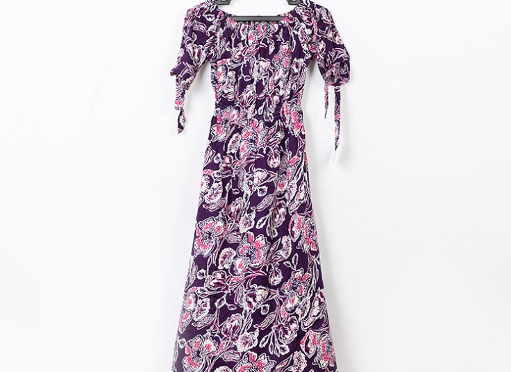 پیراهن ساحلی یقه قایقی