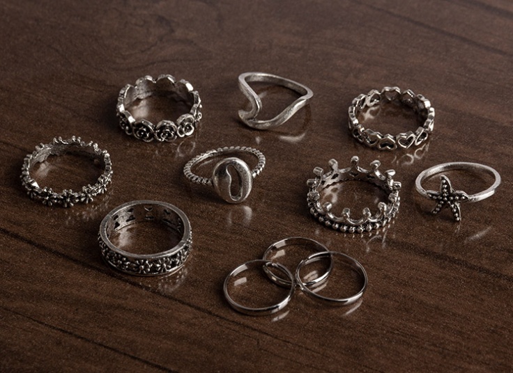 پکیج یازده عددی انگشتر variant