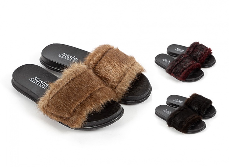 دمپایی خزدار زنانه Nasim