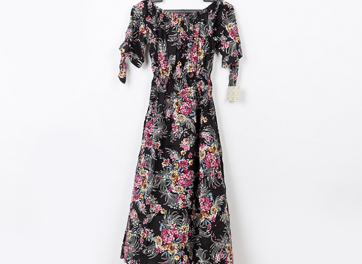 پیراهن ساحلی یقه قایقی