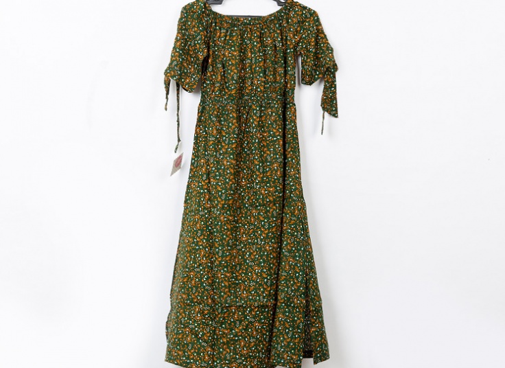 پیراهن ساحلی یقه قایقی