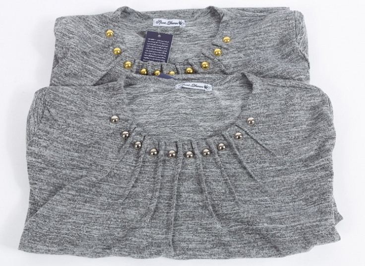 بلوز بافت زنانه جلو پیله دار