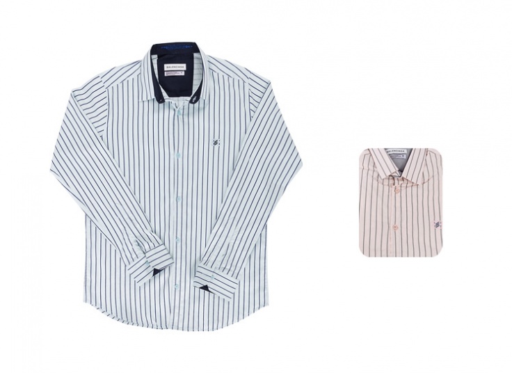 پیراهن راه راه طرح BALENCIAGA