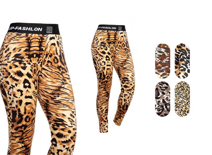 شلوار مخمل پلنگی