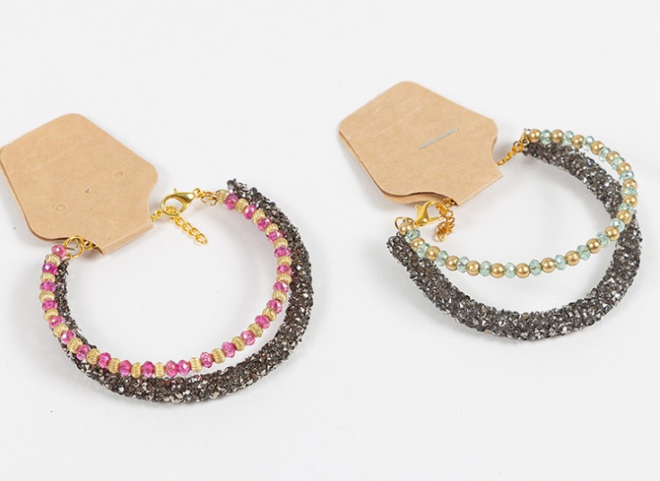 دستبند طرح کریستال