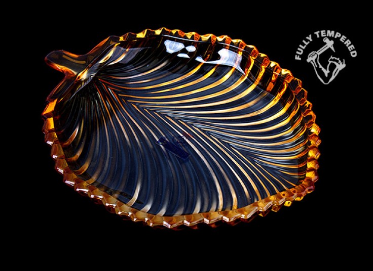 بشقاب طرح برگ FULLY TEMPERED